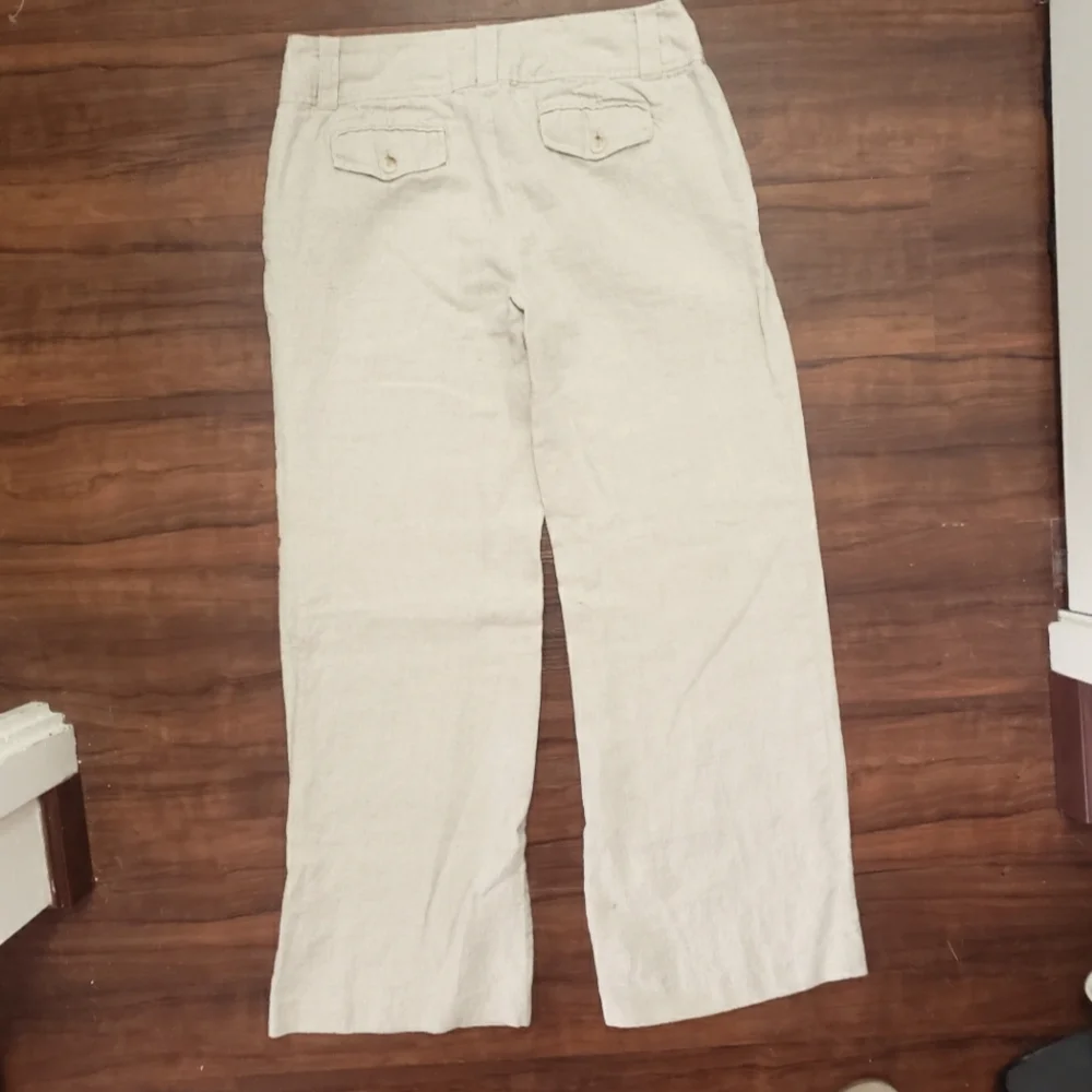 Michael Kors Linen mid rise Wide Leg Pants size 10 - Picture 7 of 11